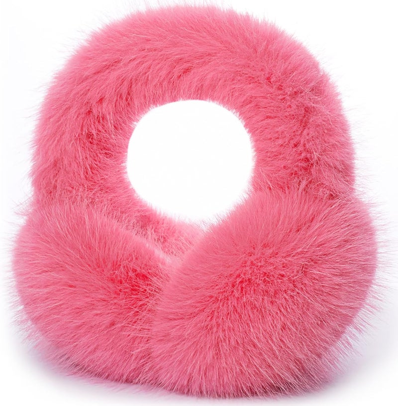 Mottico Winter Ear muffs for Women Men, Fluffy Ear Warmer with Thick Faux Ear Covers, Foldable for Convenience! - Image 1